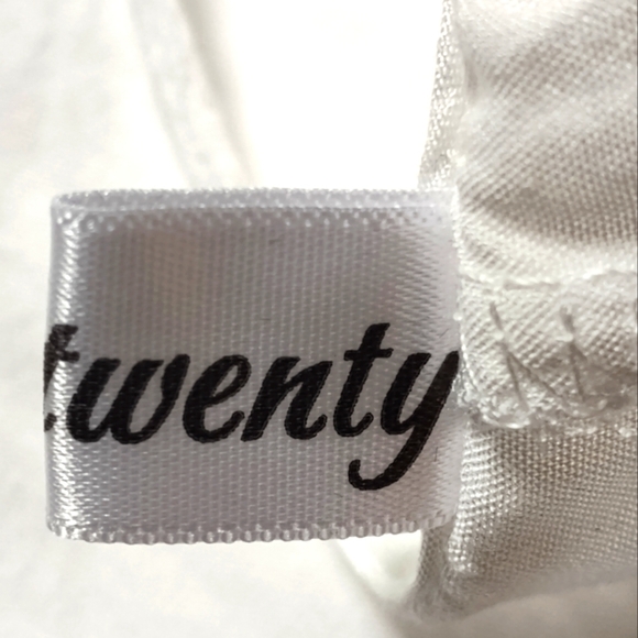 Maytwenty White Women's Tunic Cover Up Dress | Size Large - Picture 5 of 5